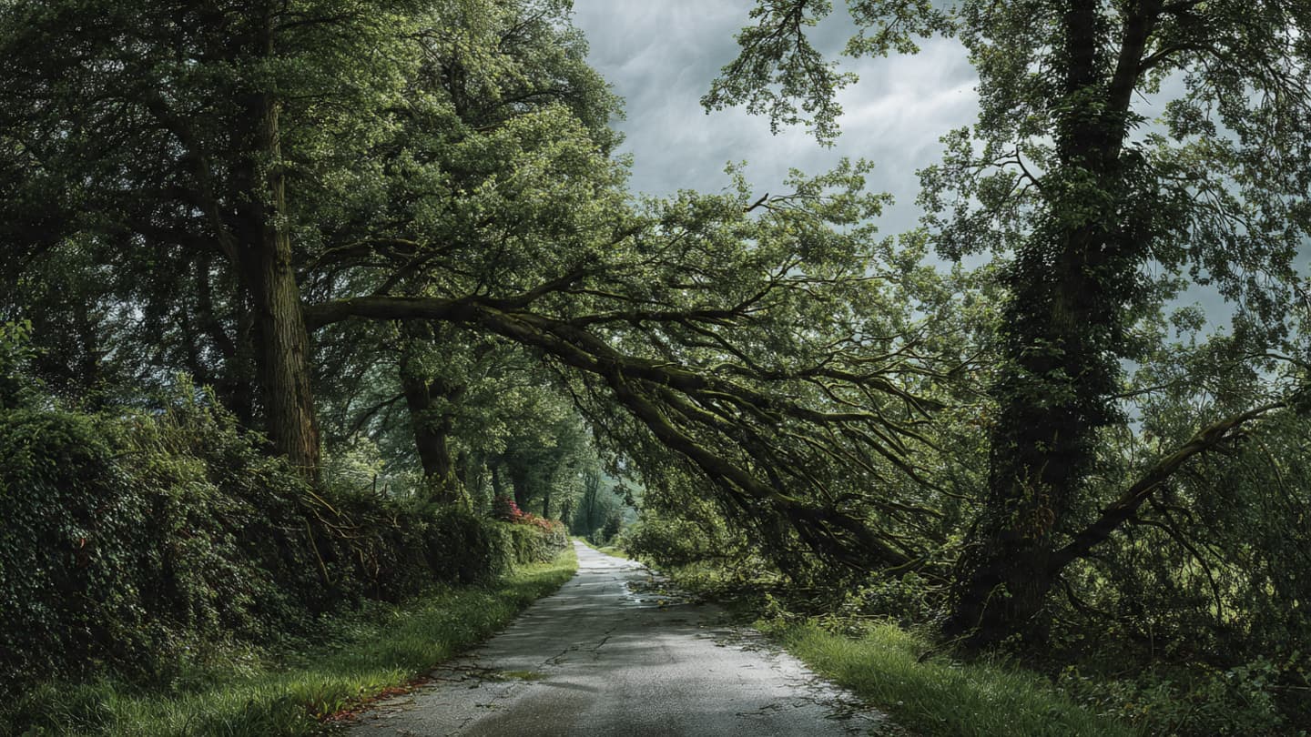 Where the Wallonian Oaks Surrender to the Sky, Reflections on a Night of Sudden Storms