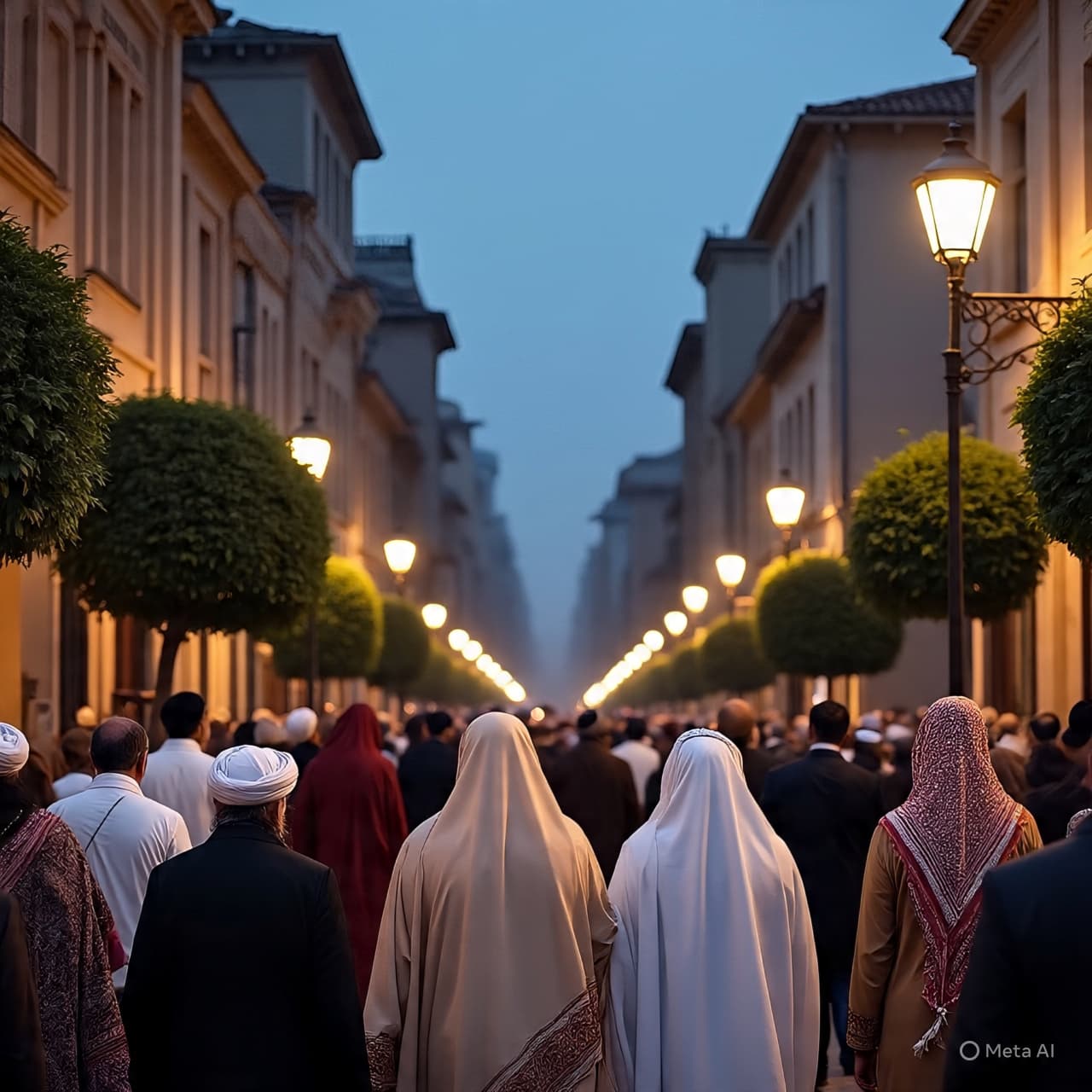 “Between Two Lights: Tehran’s Quiet Farewell as Day Yields to Mourning”