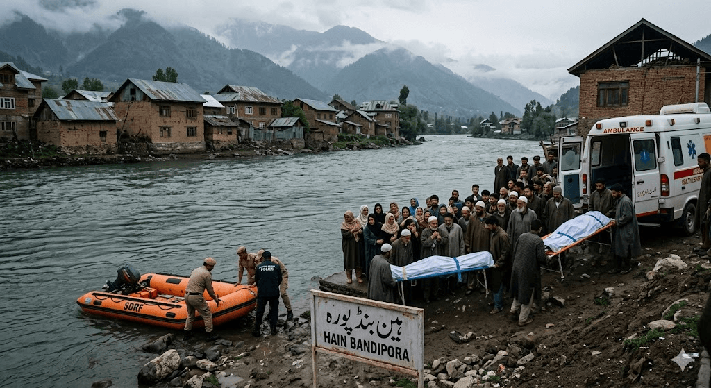 Tragedy in Bandipora: Three Youths Drown in River Jhelum