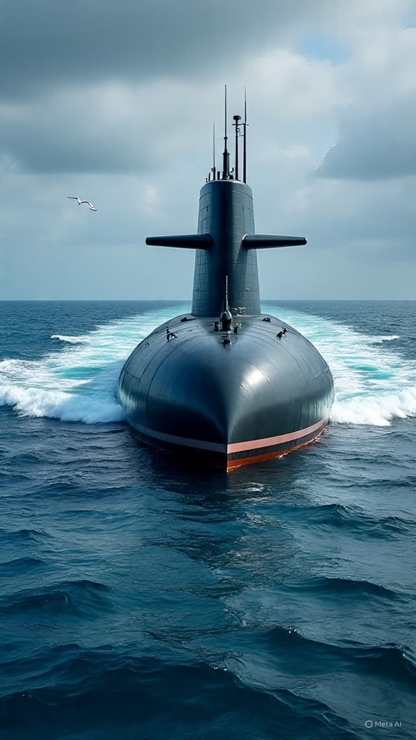 Across Unseen Depths: A Moment of Vigilance in the Waters Near Britain