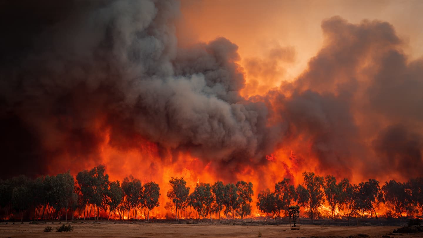 Beneath the Shroud of the Burning Coast, A Meditation on the Unyielding Golden Flame