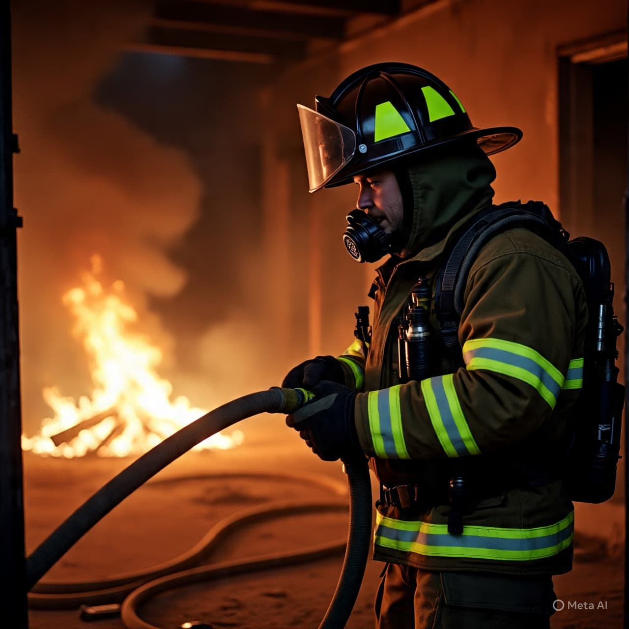 Where Sirens Broke the Stillness: A Firefighter’s Minor Injury Amid Rising Heat