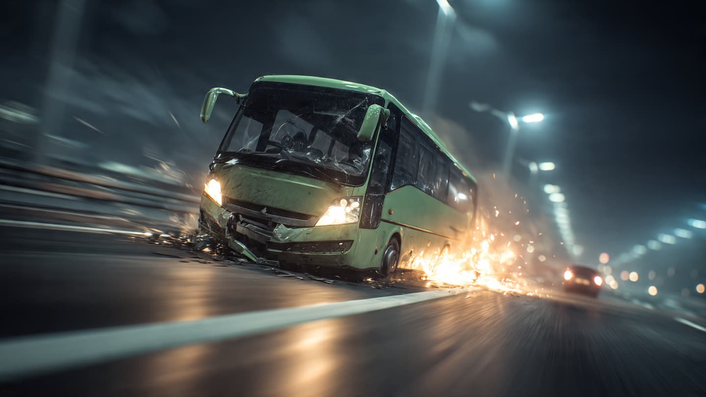 When the Steel Fails to Dance: The Stillness After a Minibus Collision