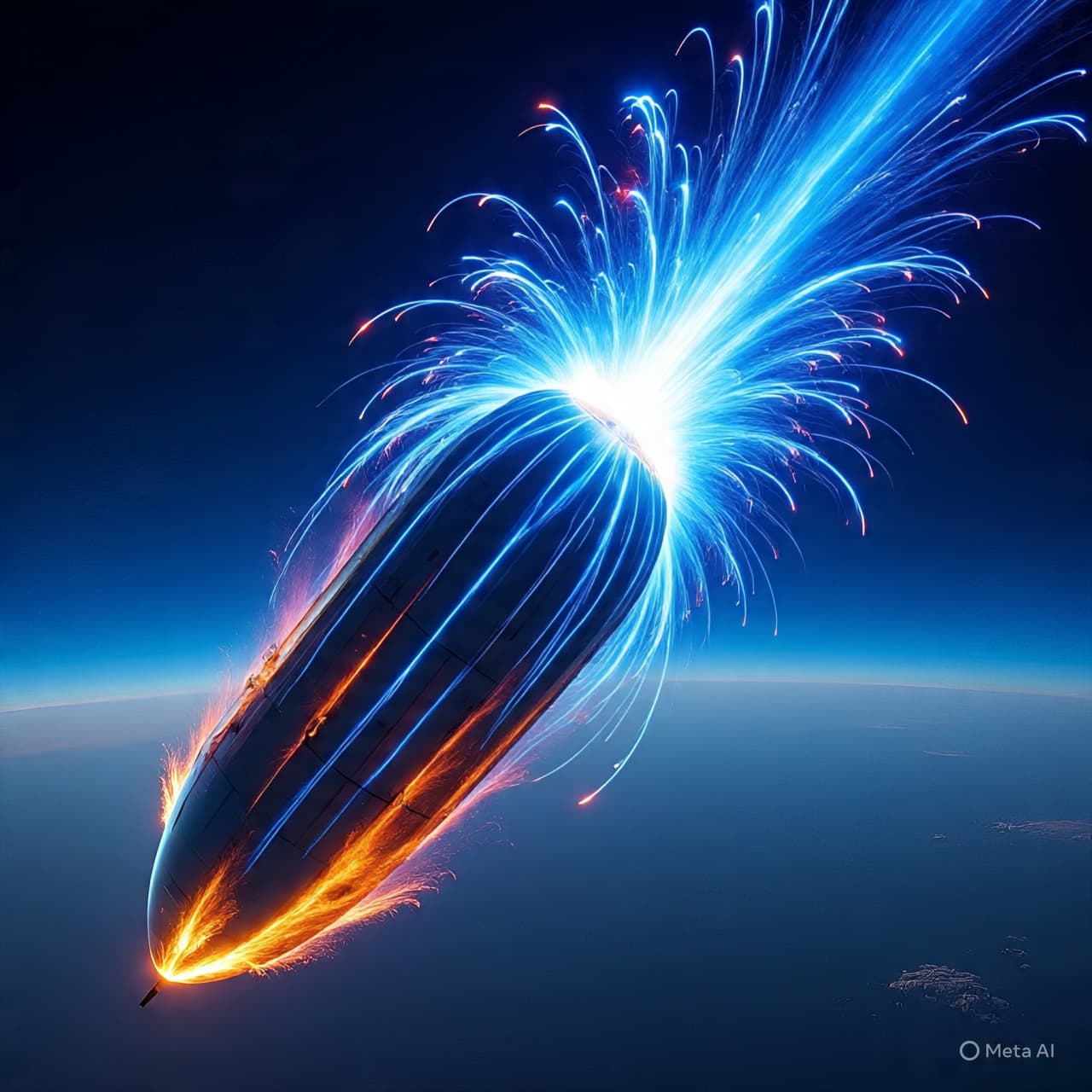 What Does It Mean to Fall Back to Earth Inside a Flame?