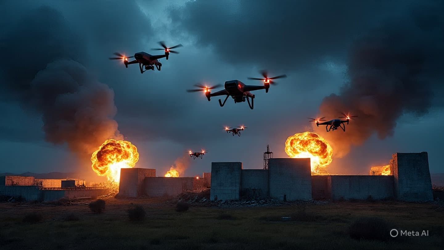 Terror in the Skies: Ukraine's Drone Swarm Strikes at Russian Command Center