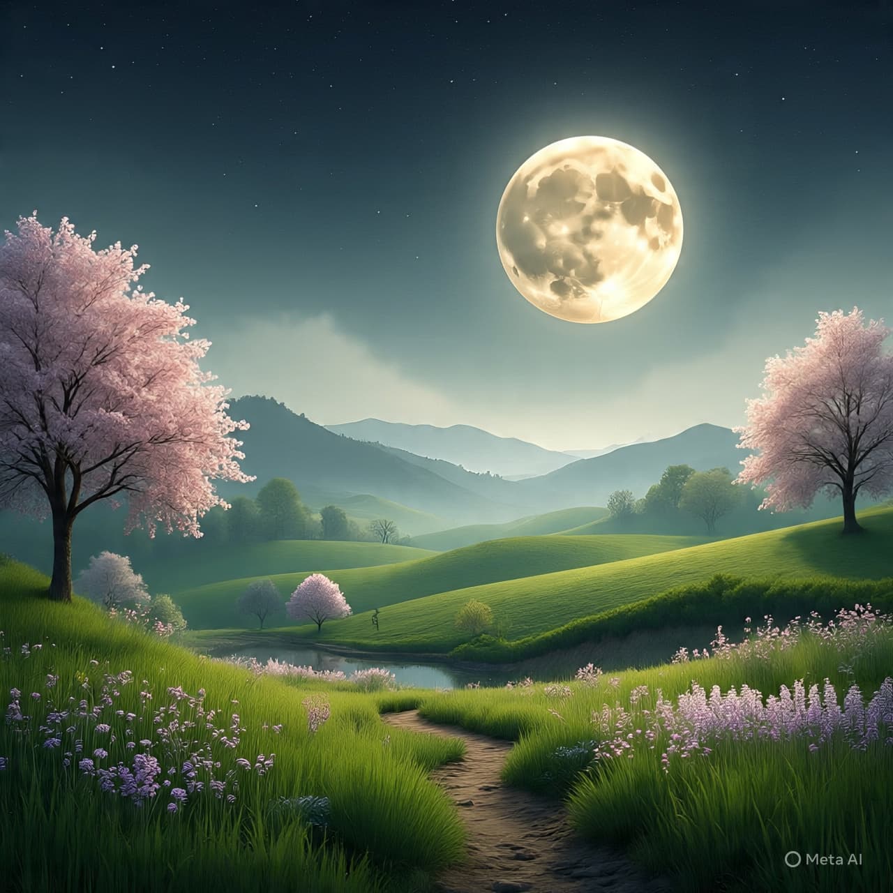 Between Petal Light and Falling Stars: The Quiet Theater of April’s Night Sky