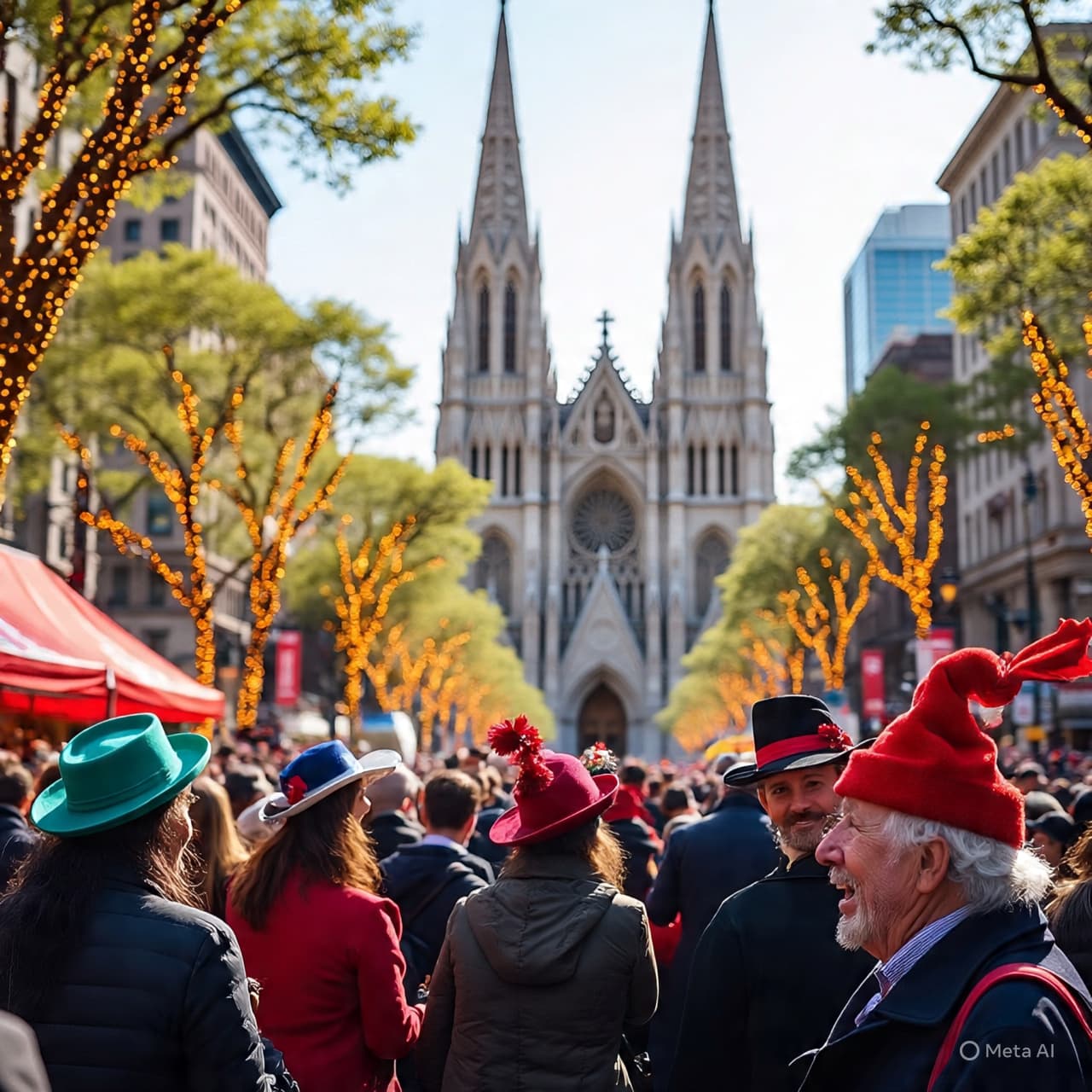 The River of Colors: Reflections on the Springtime Flow of Fifth Avenue