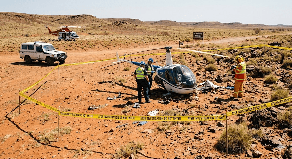 Outback Tragedy: Pilot Killed in Remote Helicopter Crash Near Bedourie