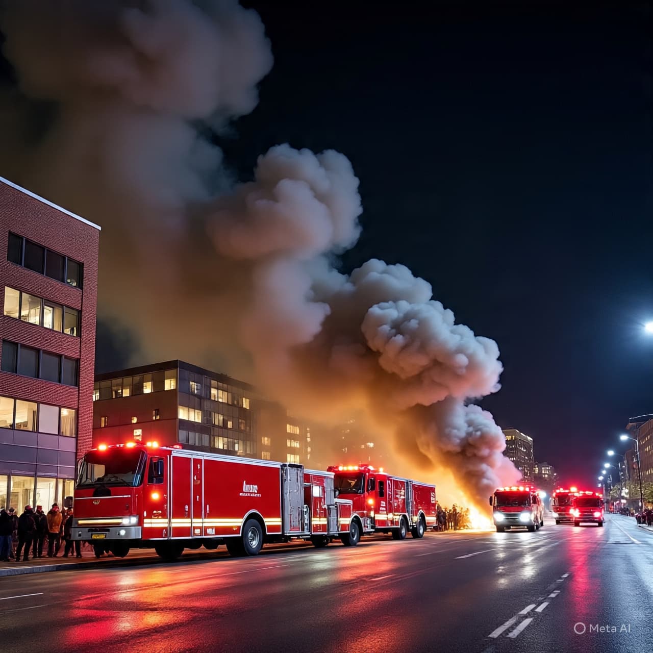 Between Floors and Flames: How a Community Witnessed the Night