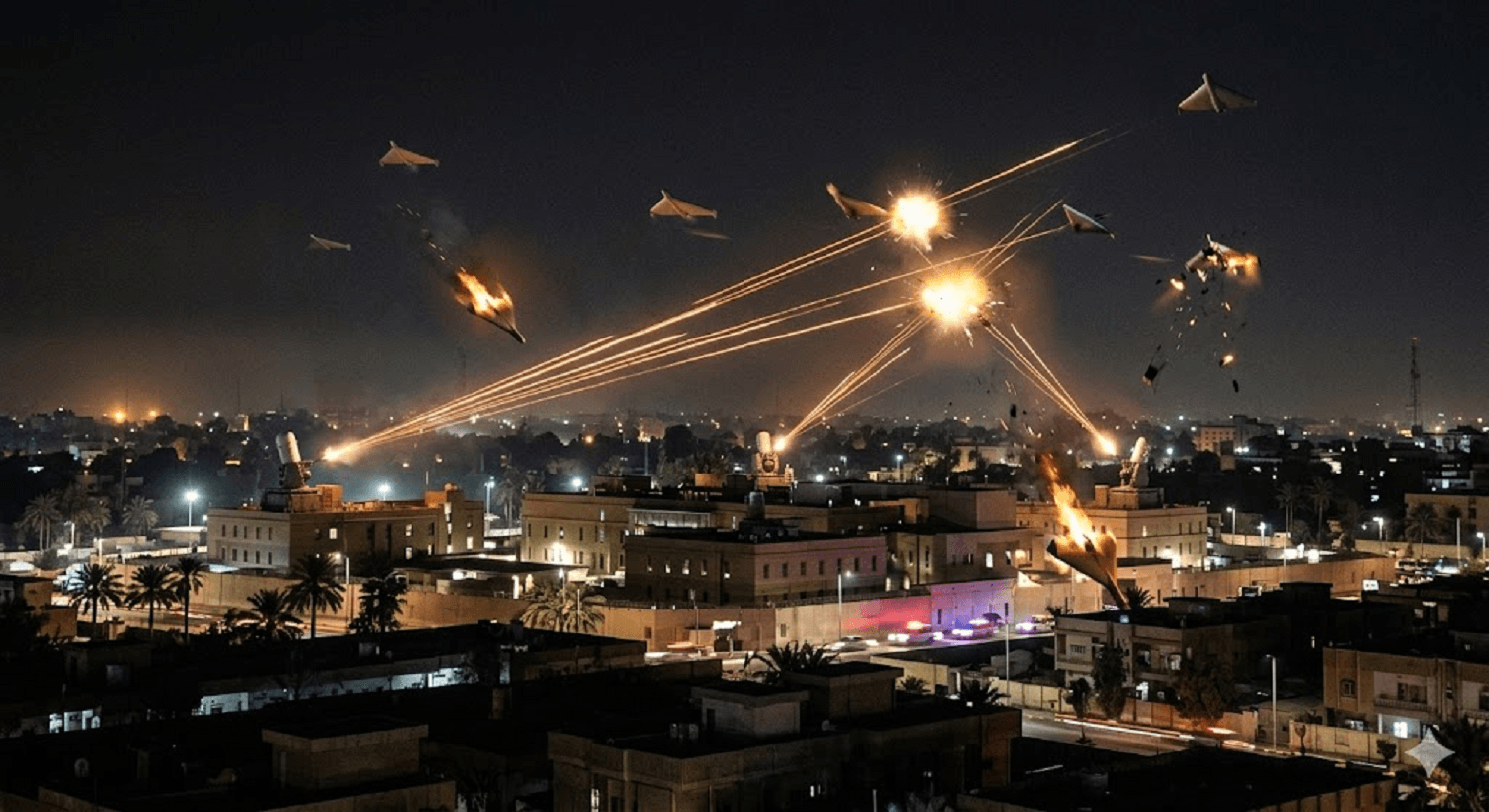 Iranian Shahed-136 Drones Target U.S. Embassy in Baghdad as C-RAM Defenses Engage