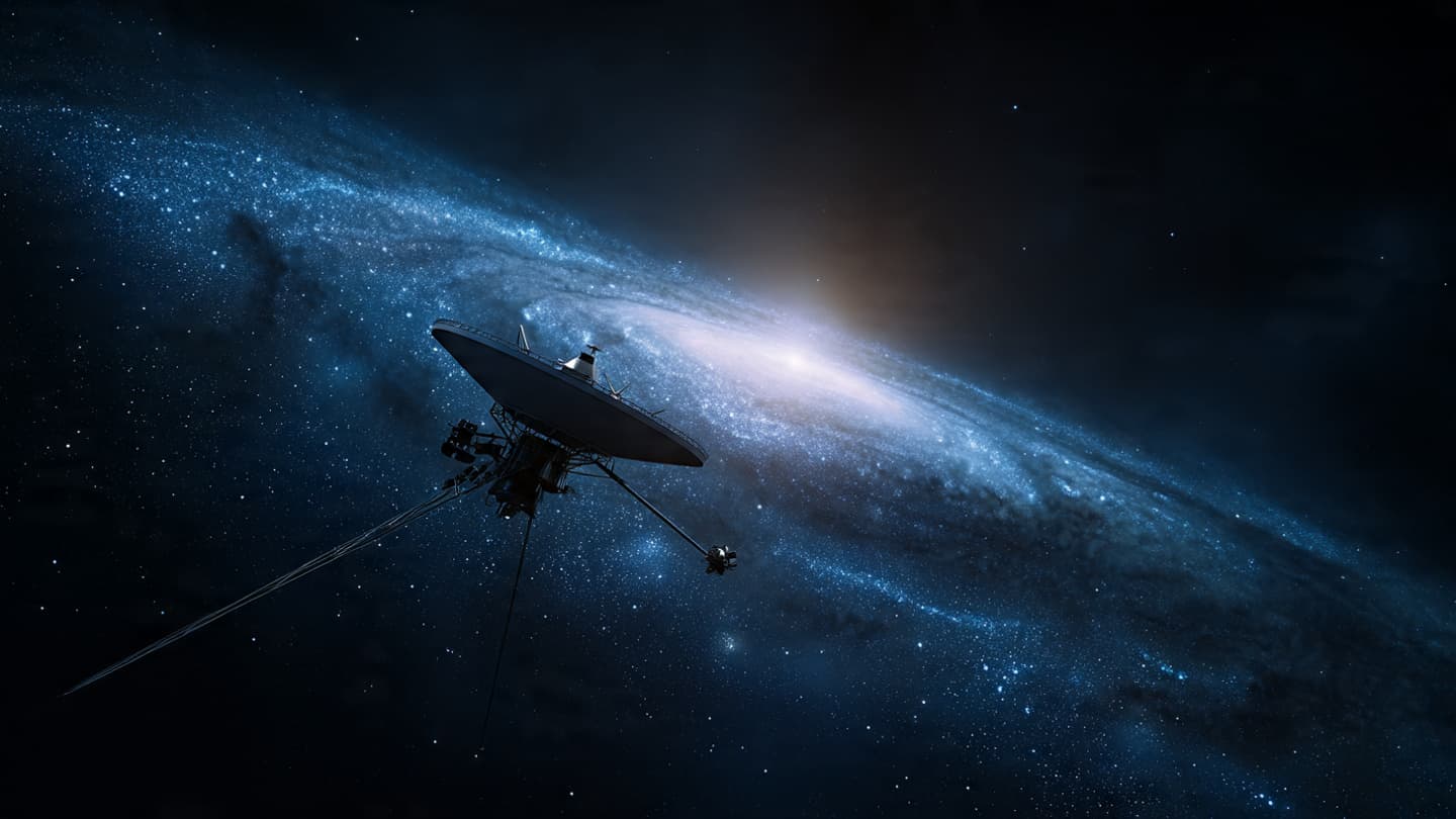 A Distant Galaxy Lets Its Brilliant Heart Shine Across the Darkness