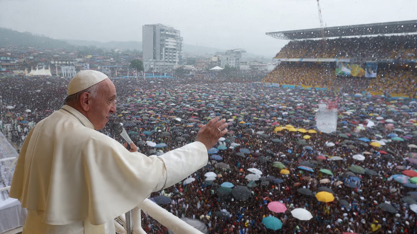 Rain Fell Softly as a Historic Visit Closed