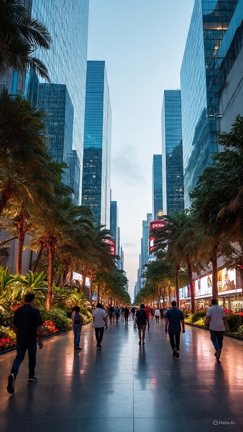 When the Leaves Shield the Street: Seeking a Cooler Path Through the Heart of Glass