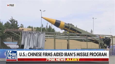 U.S. Intelligence Warns of Potential Weapons Shipment from China to Iran