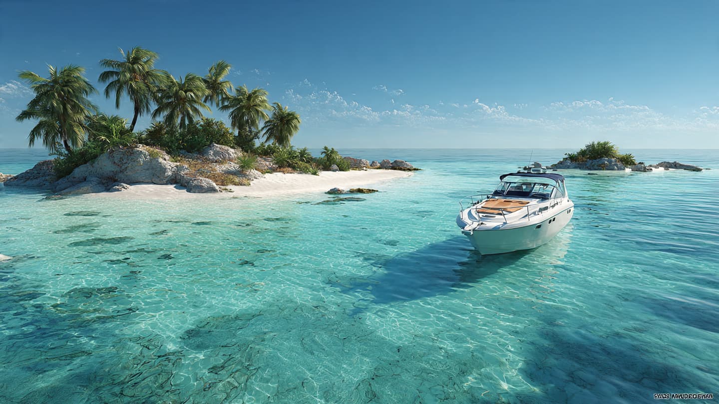 Where The Turquoise Water Meets The Hidden Stone Near The Shores Of Pulau Hantu