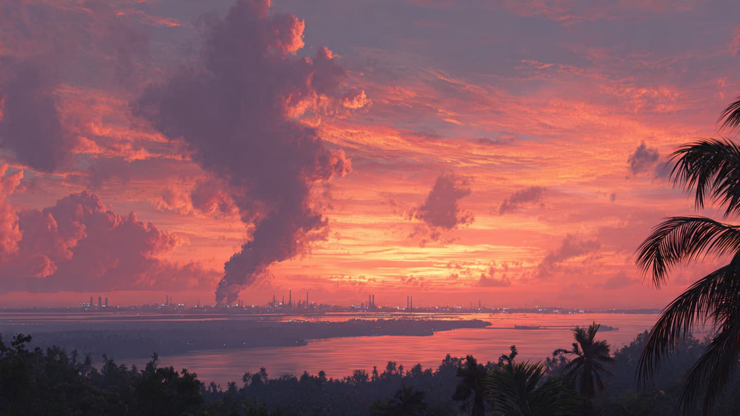 Between the Geometric Pipes and the Tropical Sky: A Battle of Steel and Flame