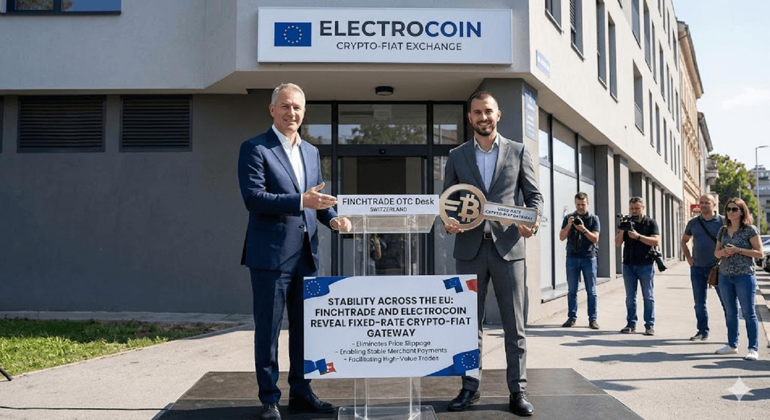 Stability Across the EU: FinchTrade and Electrocoin Reveal Fixed-Rate Crypto-to-Fiat Gateway