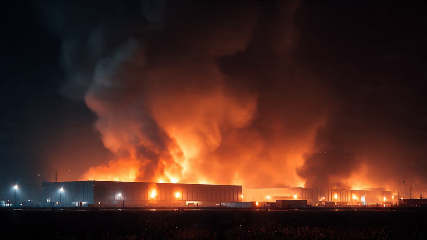 When the Evening Sky Turns Ash: A Quiet Meditation on the Galway Fireground
