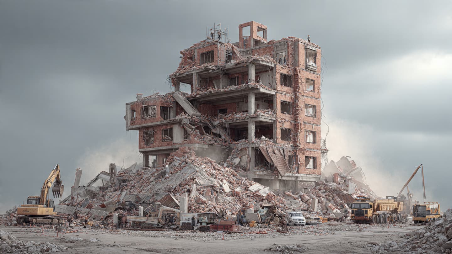 Deadly Structural Disaster: Ancient Cairo Neighborhood Reels After Fatal Four Story Apartment Building Collapse