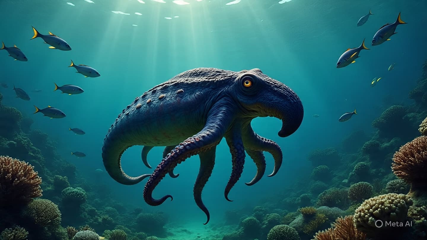 Beneath ancient seas, a predator once moved through shadows of time