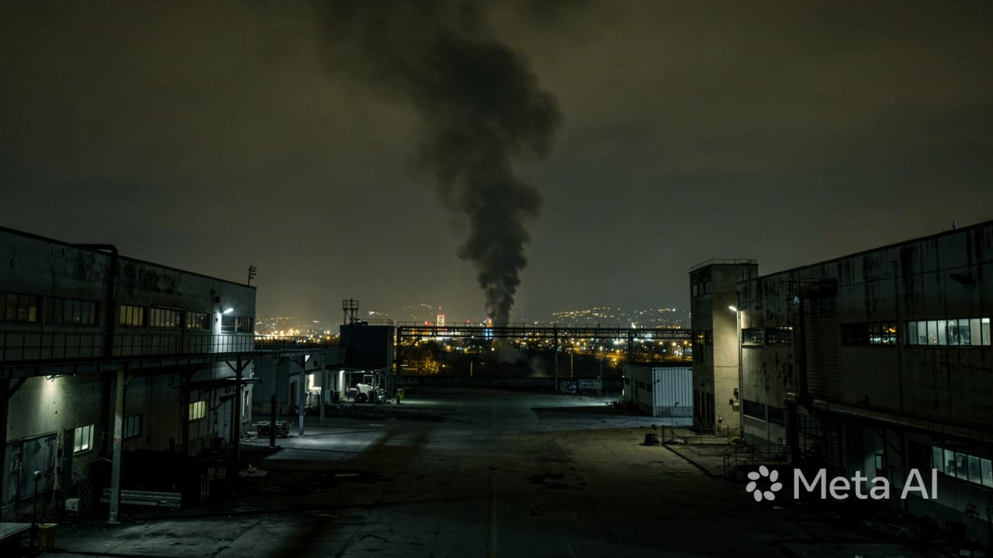 Between the Stacks of the Industrial Heartland, the Roar of the Unbound Flame