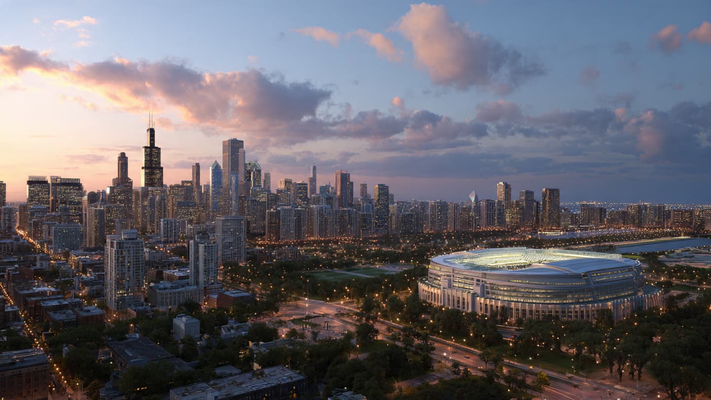 Chicago Watches Carefully as Football and Politics Share the Same Field