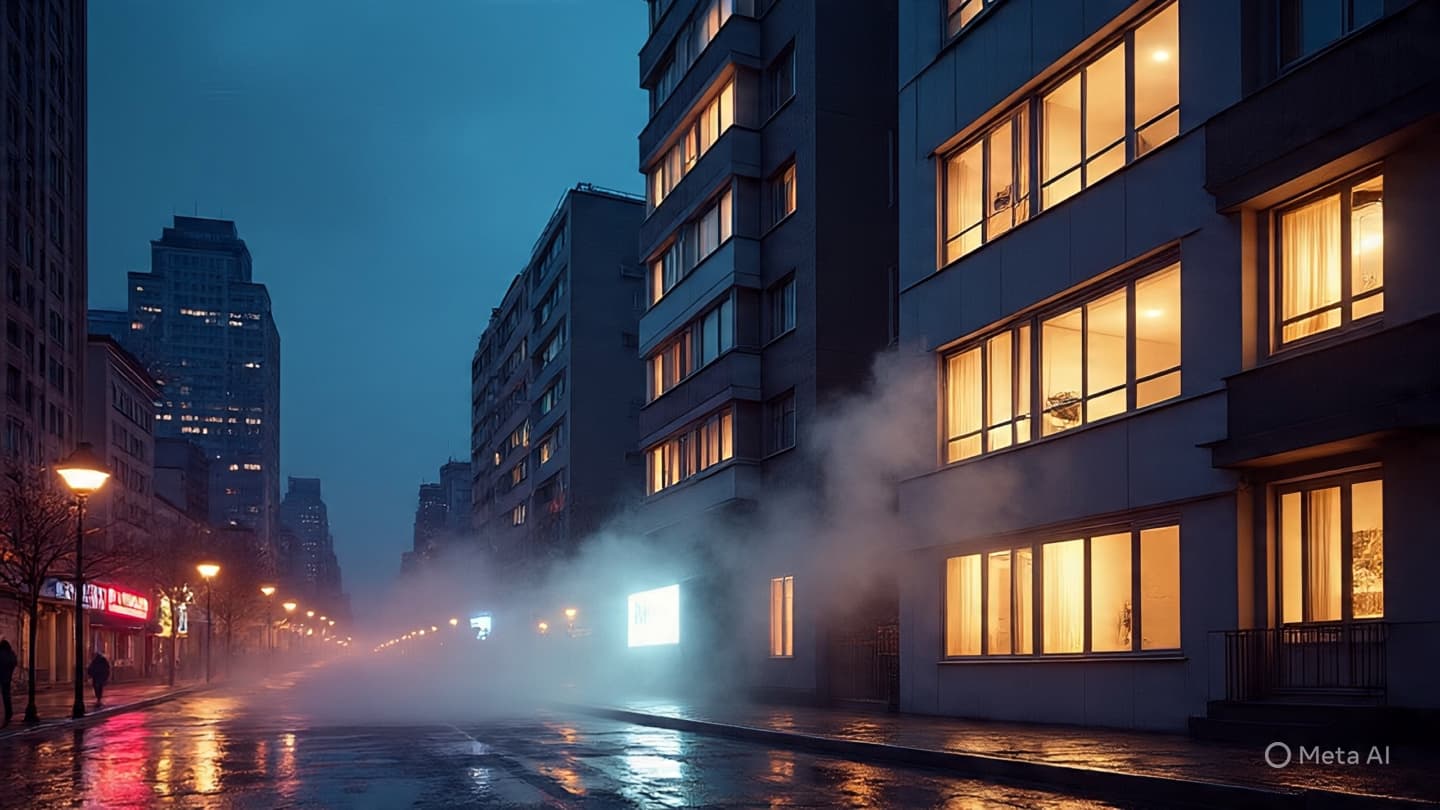 When the Walls Breathe Fire: Watching the Night Turn Gray in a Berlin Home