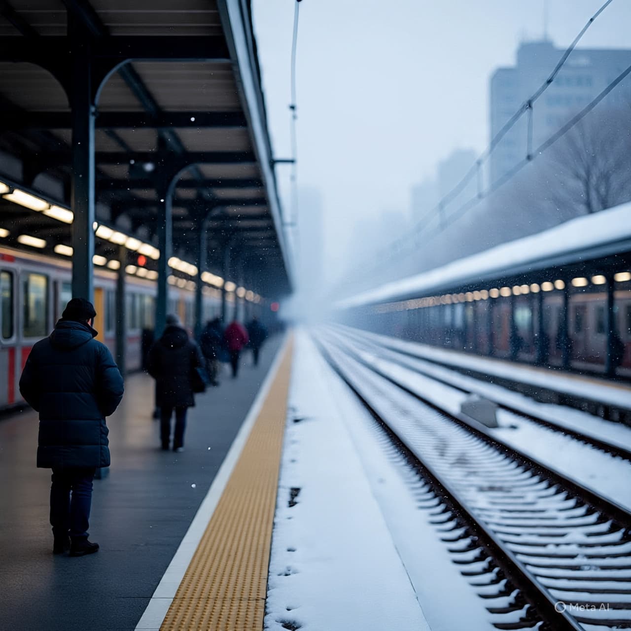 Cold Air, Paused Footsteps: The Day the Storm Settled In