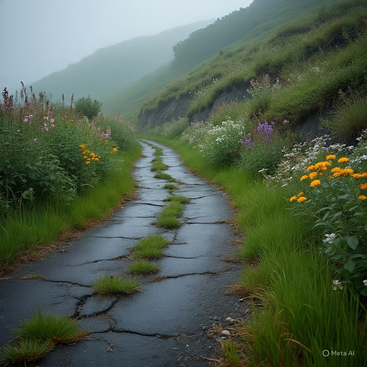A Landscape of Cracks and the Weight of Stillness: The Soft Pulse of Ruins