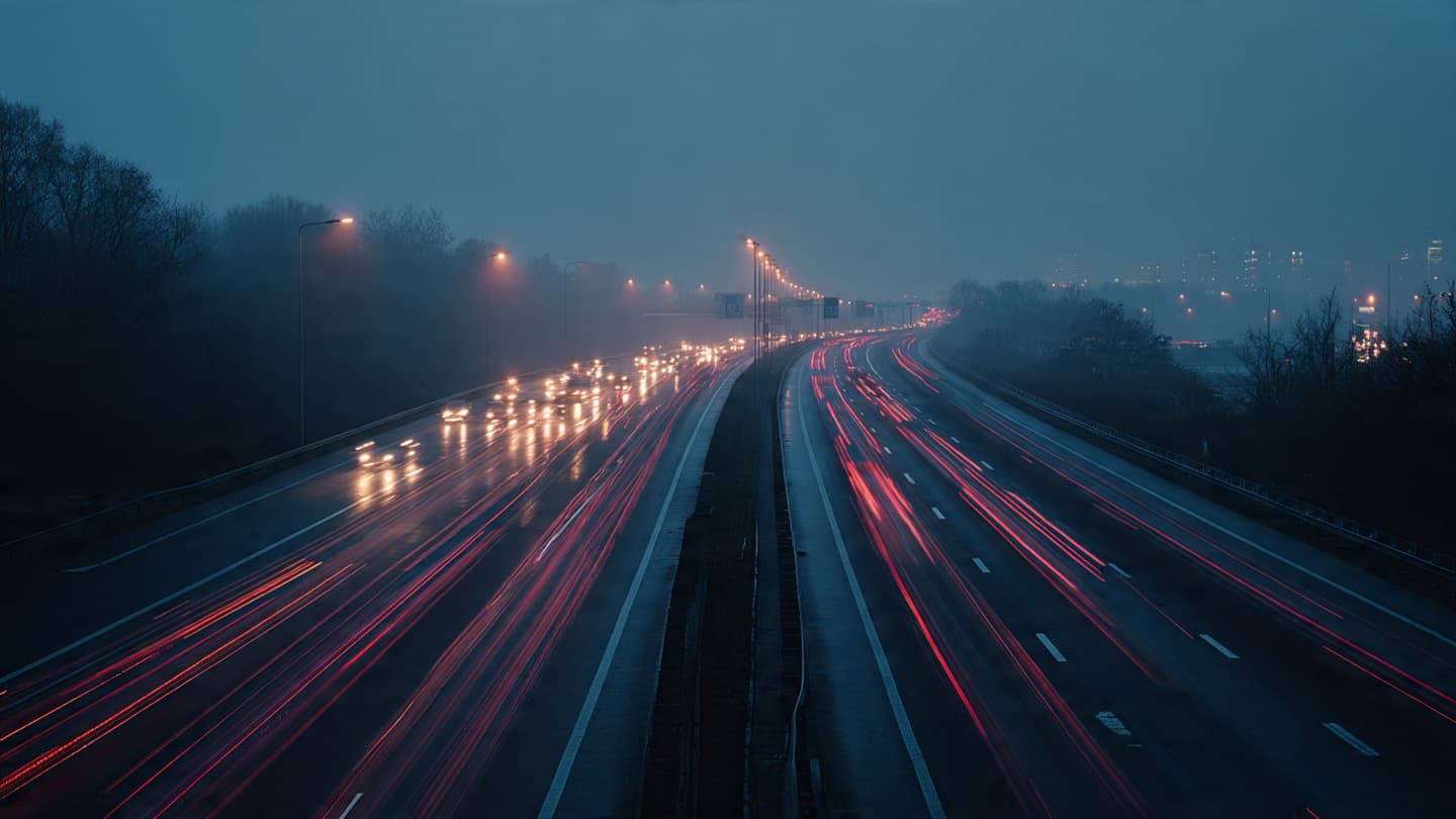 Between the Destination and the Delay: A Story of the Motorway’s Broken Rhythm