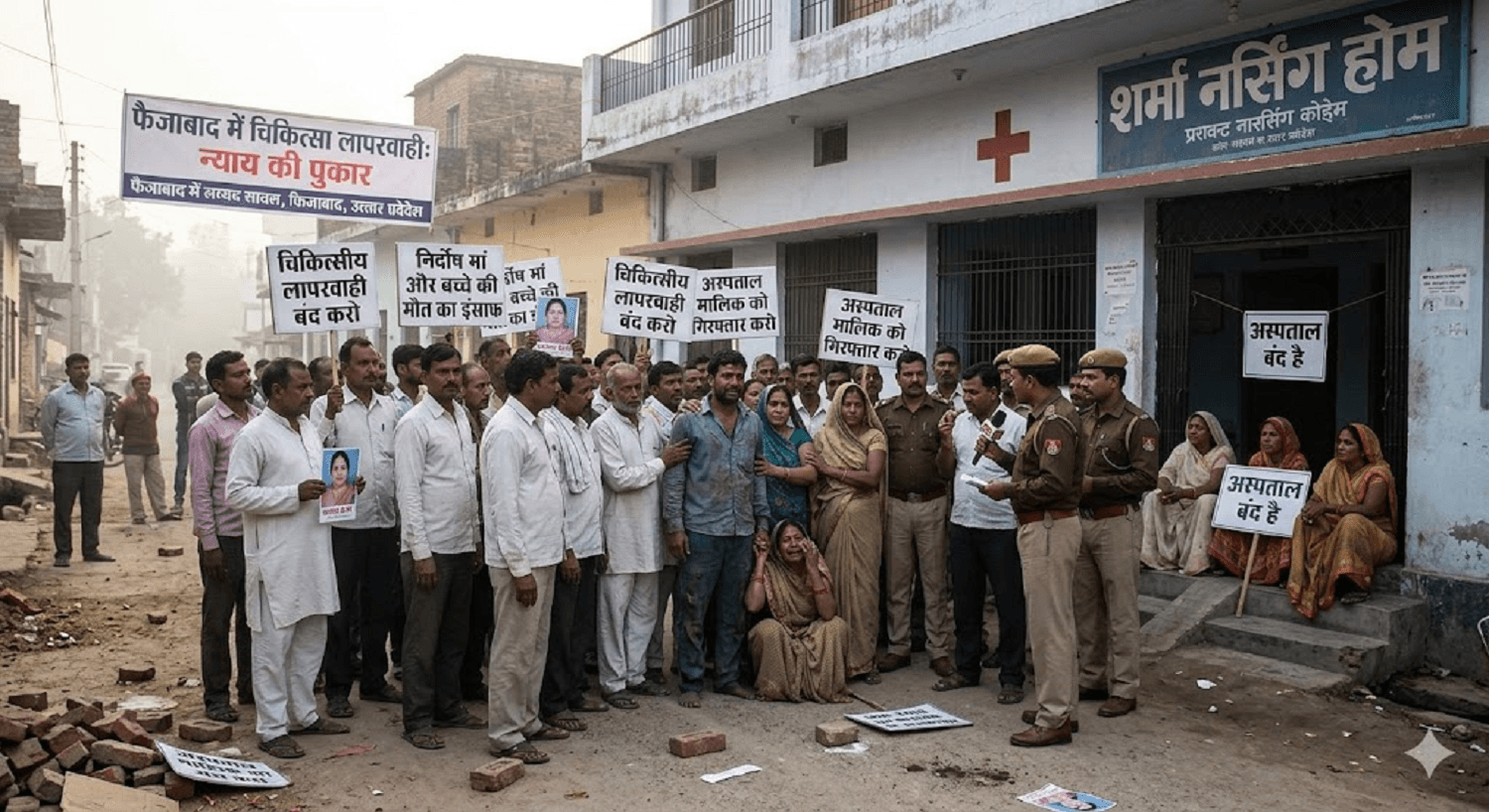 Medical Negligence Alleged: Mother and Newborn Die During Childbirth in Faizabad Hospital