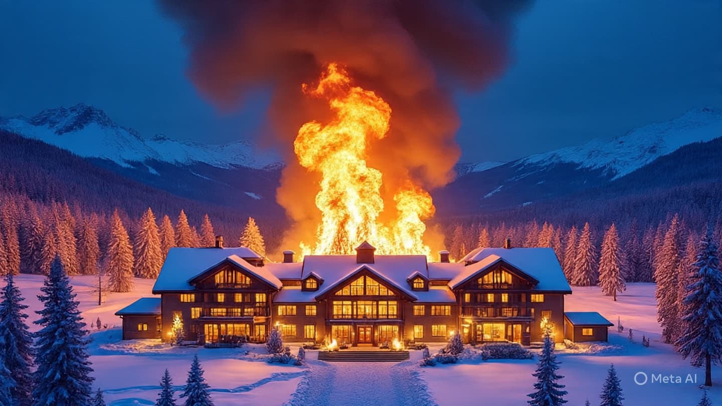 When Warmth Turns to Ash: A Winter Retreat in Kartalkaya Faces an Unforeseen Tragedy