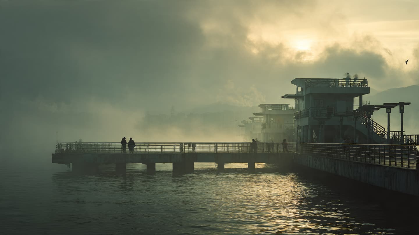 حيث يلتقي مدّ تون مون بالحجر، سرد لظلال حادة مفاجئة