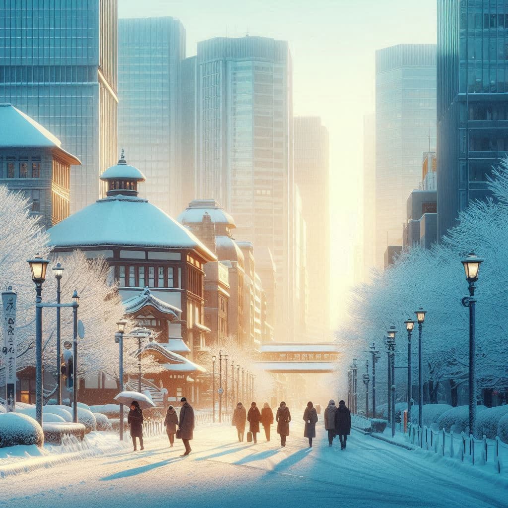 A City Draped in White: Storms, Stillness, and Resilience in Japan