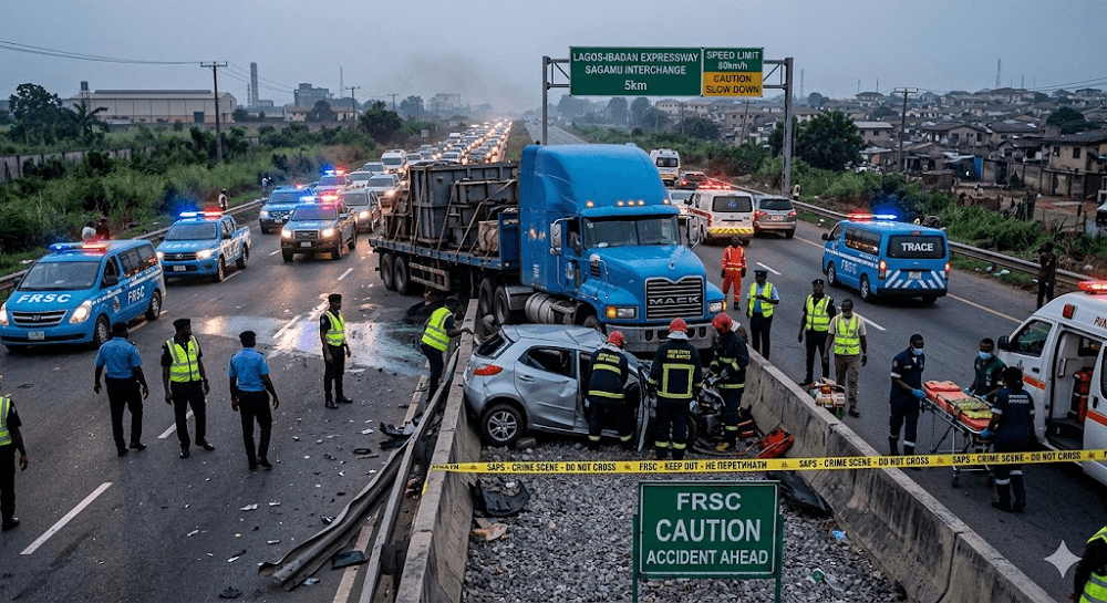Ogun Expressway Tragedy: Three Dead, Including Minor, in Horrific Truck Collision