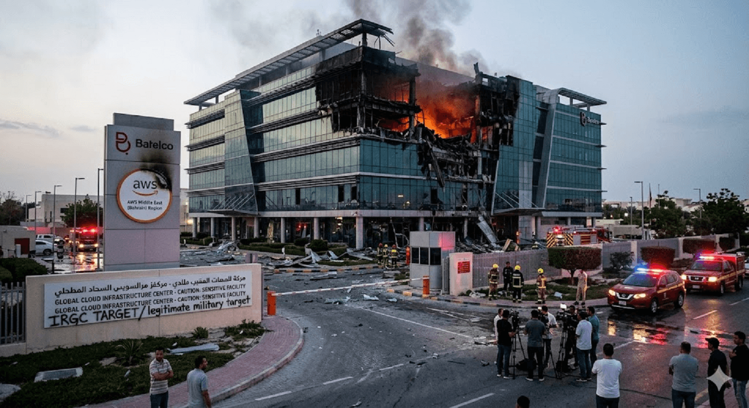 Digital Frontline: Iranian Missiles Strike Amazon Cloud Hub in Bahrain After IRGC Threat