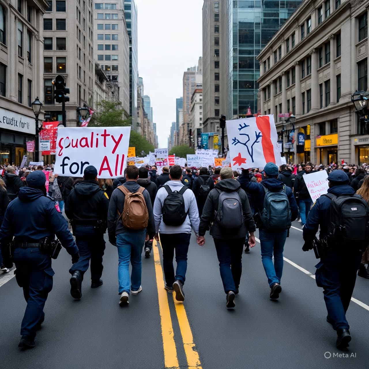 Between Footsteps and Raised Voices: A March Through Bristol Meets Its Mirror in the Streets