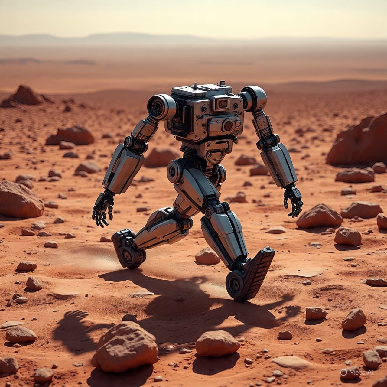 Across Dust and Silence: A Machine Learning to Walk Where Wheels Cannot Reach