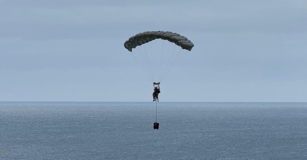 British Paratroopers Lead Airdrop onto Tristan da Cunha for Suspected Hantavirus Case