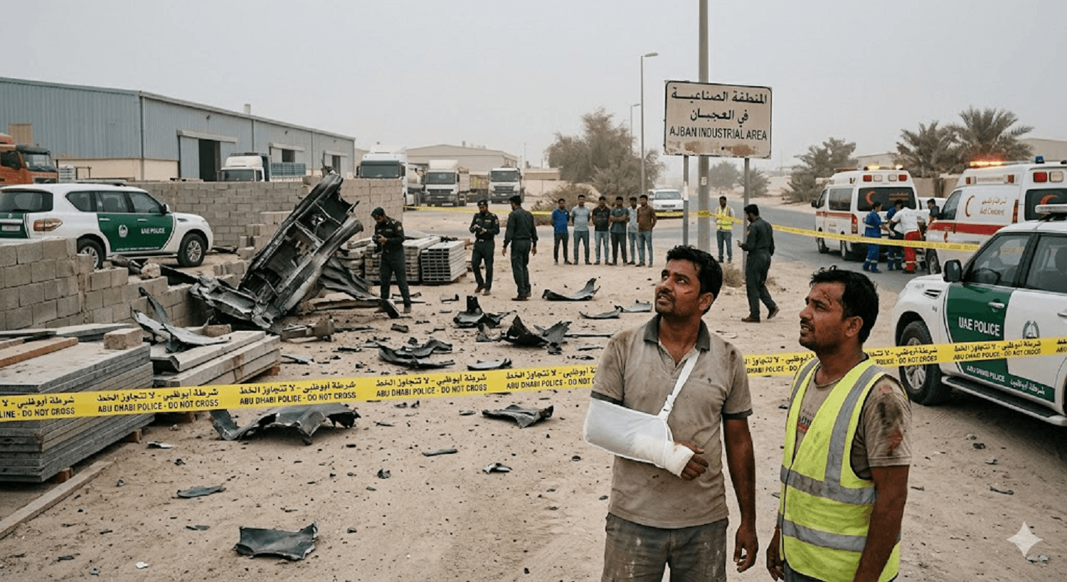 Crisis in the UAE: Five Indians Among 12 Injured by Iranian Missile Debris in Abu Dhabi