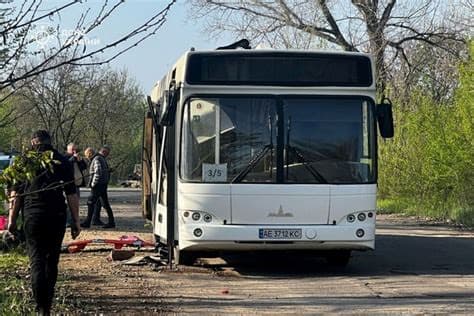 Forty Children on Bus in Ukraine Narrowly Escape Russian Drone Strike
