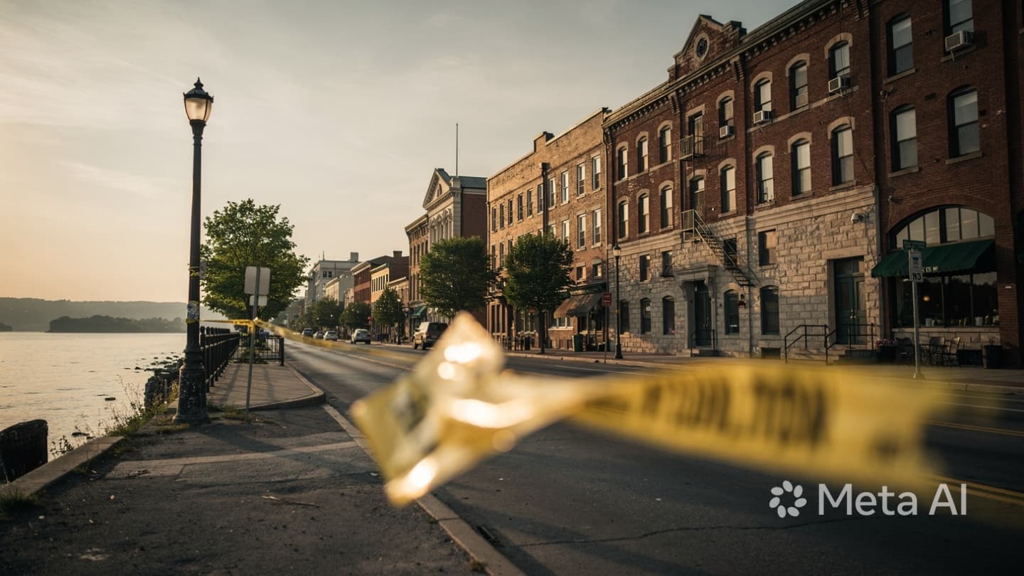 When Crimson Bricks Hold the Echoes of Midday: Reflections on a Quiet Street Shattered