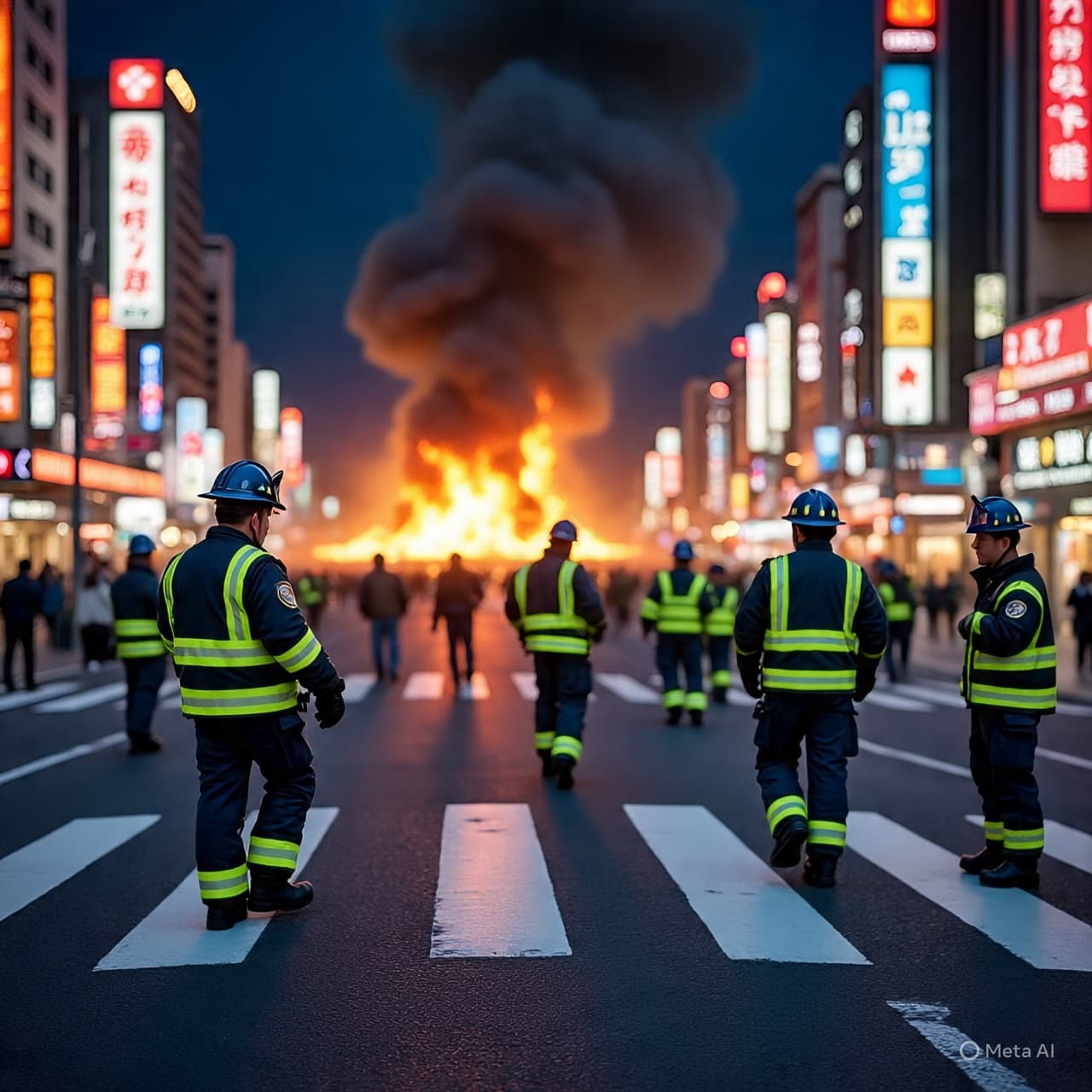 Between Neon Lights and Sudden Flames, How Do Cities Carry On After Shock