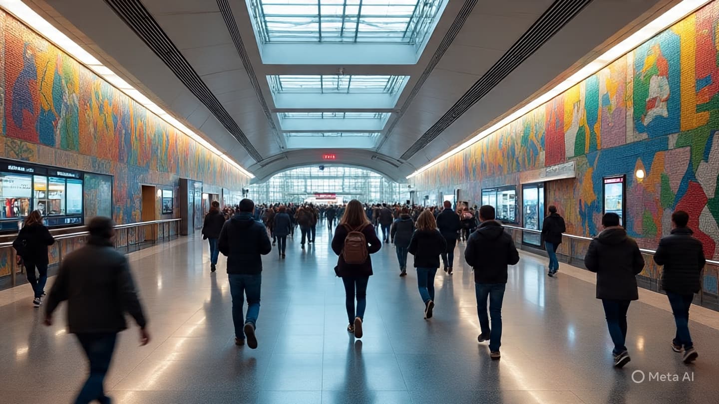 Between The Station Platform And The Train, A Narrative Of The Vanishing Digital Glimmer Tonight