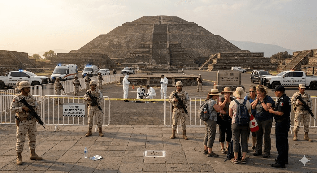 Terror at Teotihuacan: Canadian Tourist Killed and 13 Injured in Rare Pyramid Shooting