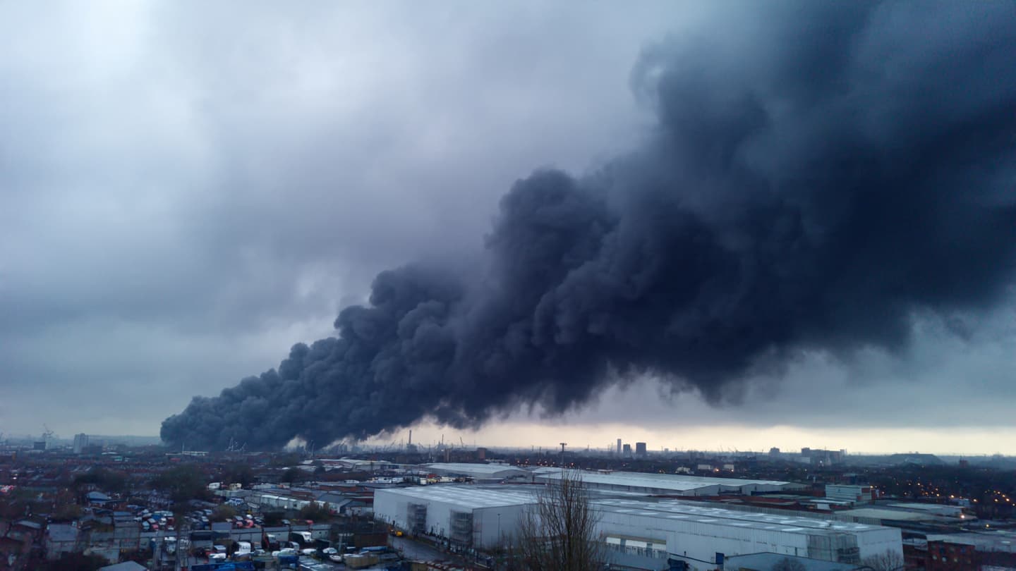 When the Industrial Skyline Dissolves: A Meditation on the East London Warehouse Fire