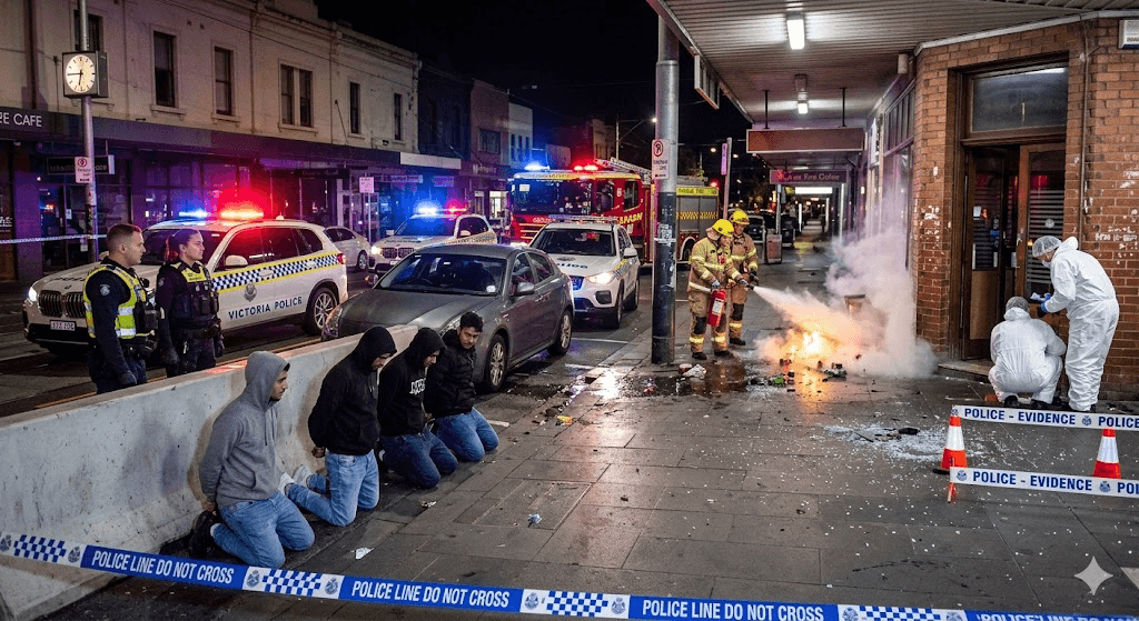 Five Arrested in Prahran Firebombing Attempt as Crime Syndicate Terrorizes Melbourne