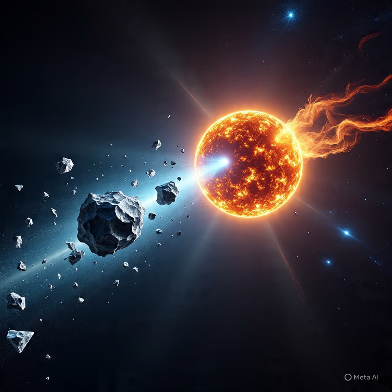 When a Traveler of Ice Meets Fire: The Silent Unraveling Near the Sun