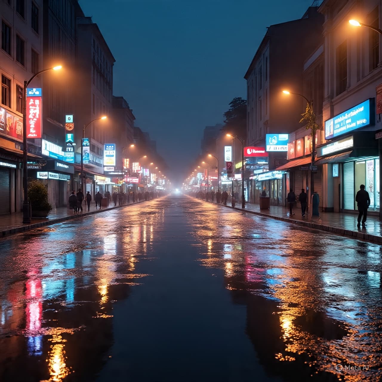 “The Water’s Still Echo: A Gentle Evening Where Jakarta’s Streets and Stories Flow Together”