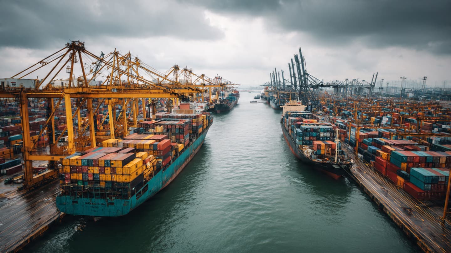Même dans des conditions plus strictes, le commerce mondial continue de trouver son rythme